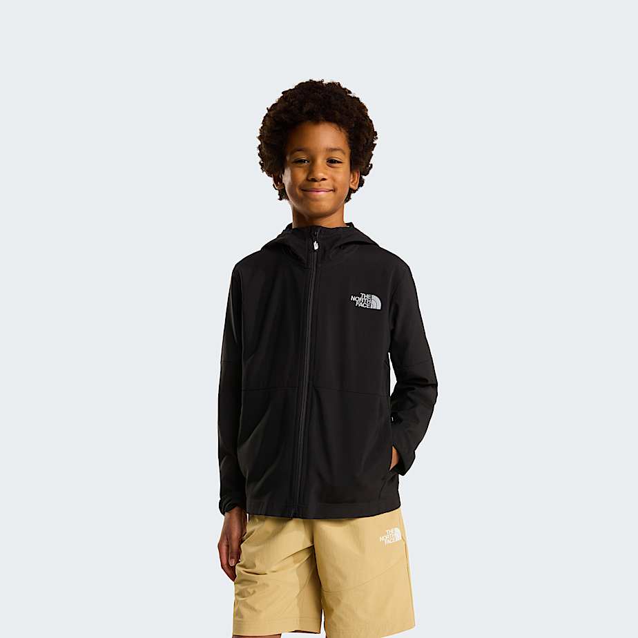 Giacca On The Trail con cappuccio e cerniera integrale da ragazzo TNF HERO