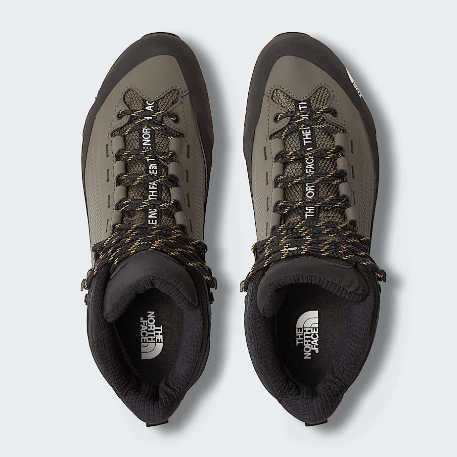 Mens Verto GORETEX Alpine Mid Boots TNF New Taupe GreenSummit Gold ALT1