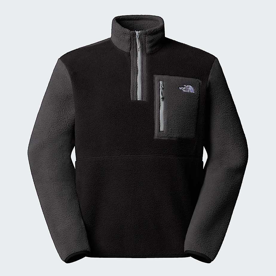 Yumiorifleecejas met kwartrits voor heren TNF TNF BlackAsphalt GreyMonument Grey ALT20