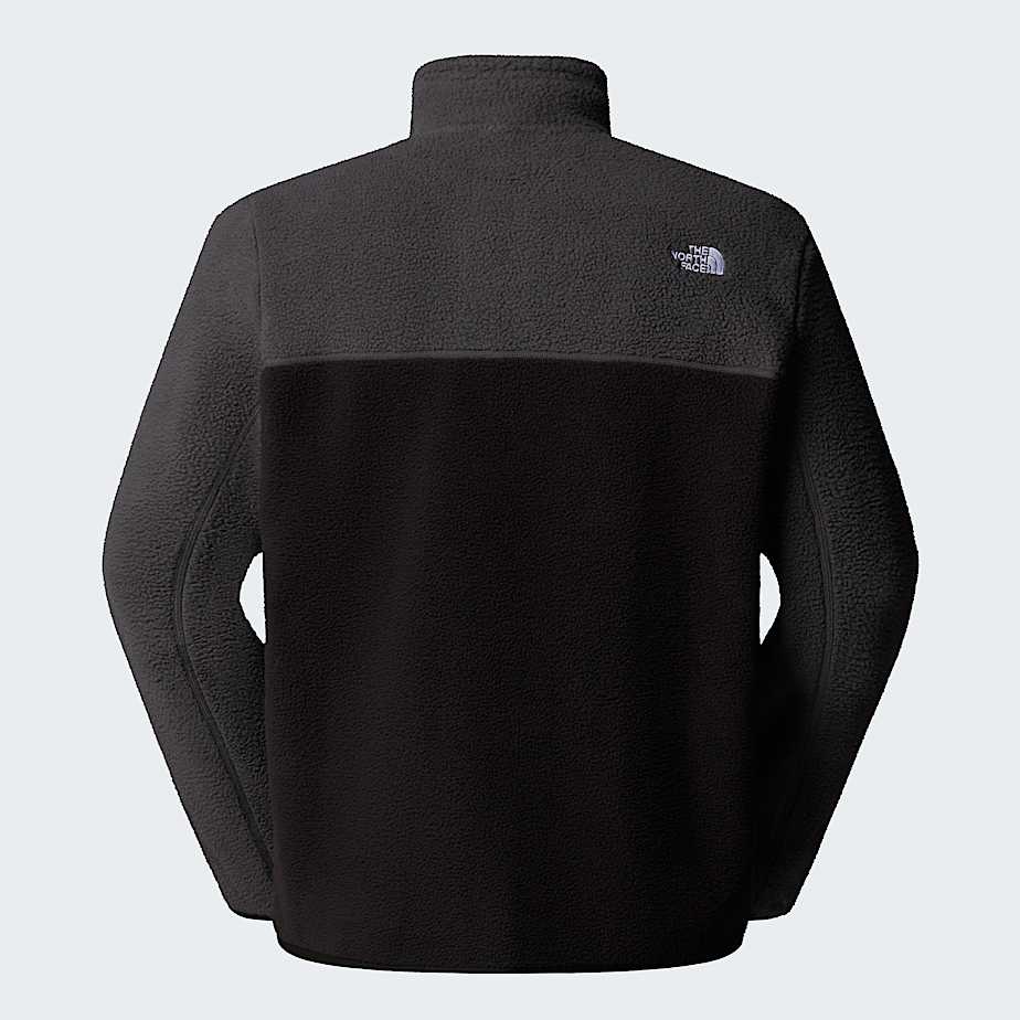 Yumiorifleecejas met kwartrits voor heren TNF TNF BlackAsphalt GreyMonument Grey ALT21