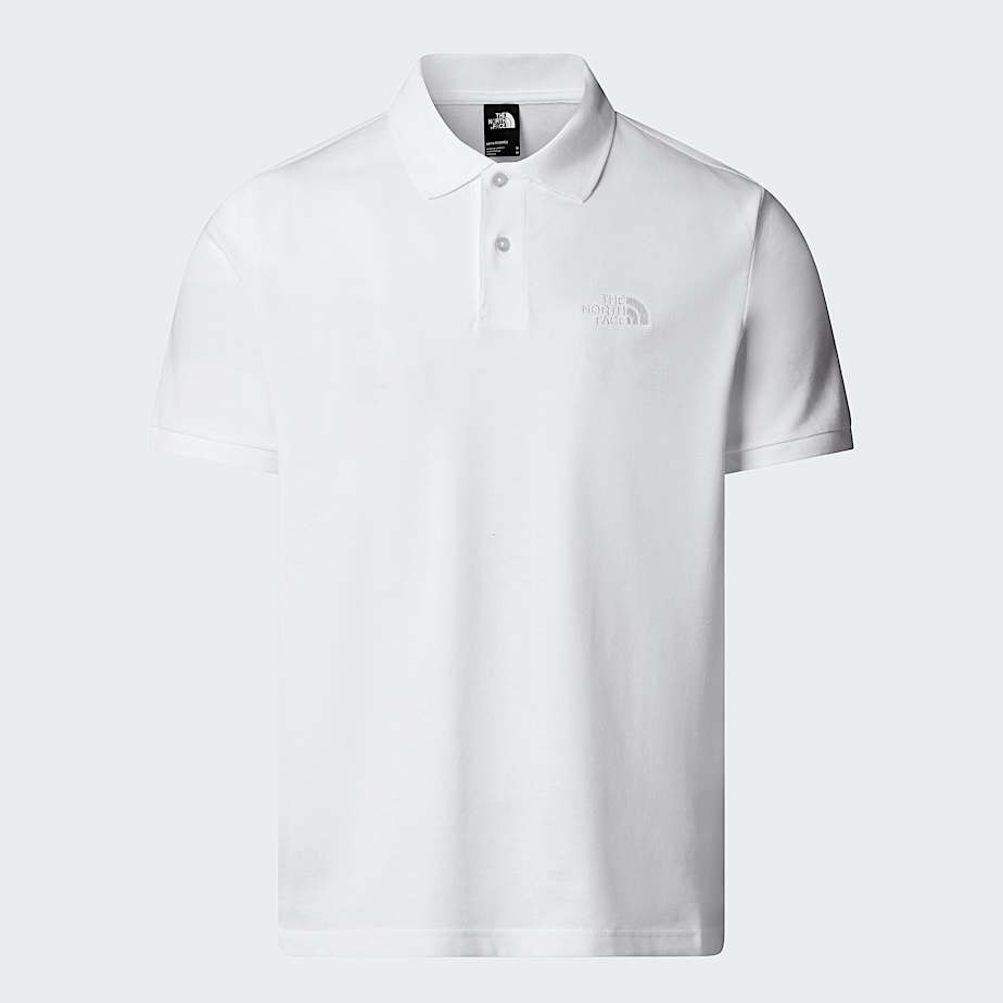 Polo recto Essential para hombre TNF TNF White ALT20
