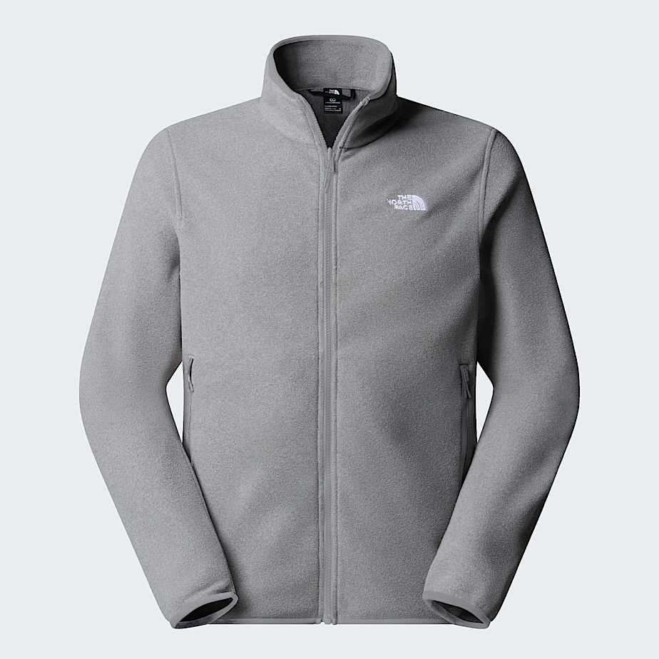 Pile Glacier con cerniera integrale da uomo TNF TNF Mid Grey Heather ALT20