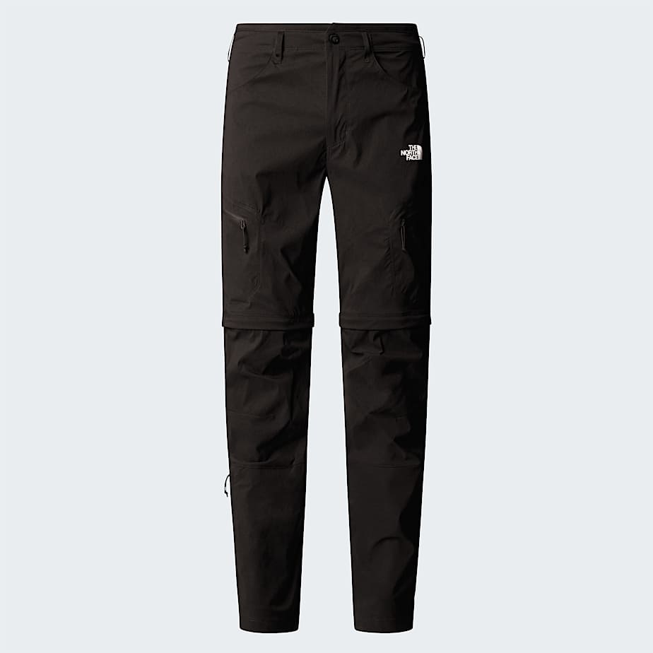 Mens Exploration Convertible Regular Tapered Trousers TNF TNF Black ALT20