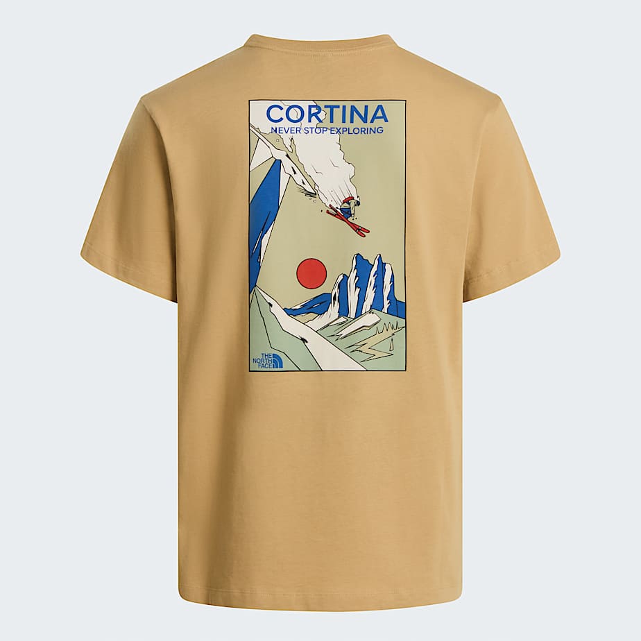 Unisex Mountain Celebration Regular Graphic TShirt TNF Khaki Stone HERO
