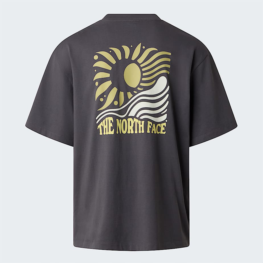 Unisex Sun Oversized Graphic TShirt TNF Anthracite Grey HERO
