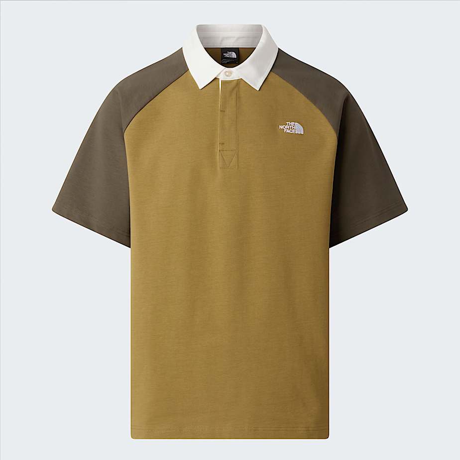 Rugby PoloShirt in Unisex TNF CedarNew Taupe Green HERO