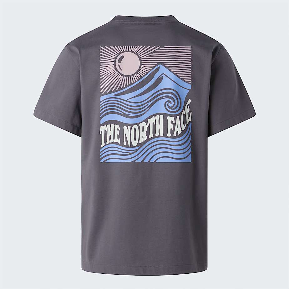 Mountain Escape relaxt geschnittenes TShirt mit Grafik Unisex TNF HERO
