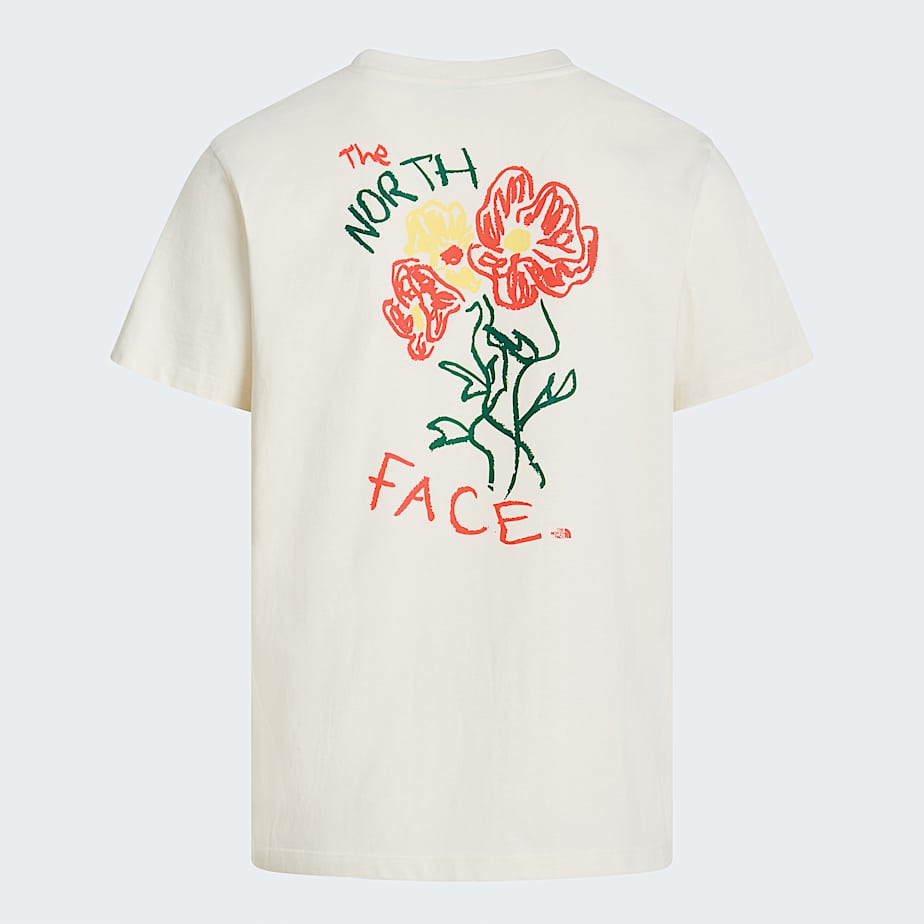 Unisex Flower Scribble Relaxed TShirt TNF HERO