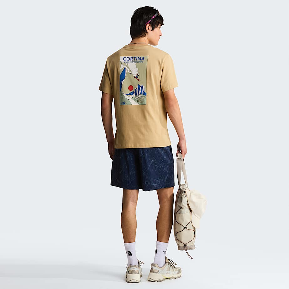 Unisex Mountain Celebration Regular Graphic TShirt TNF Khaki Stone ALT4