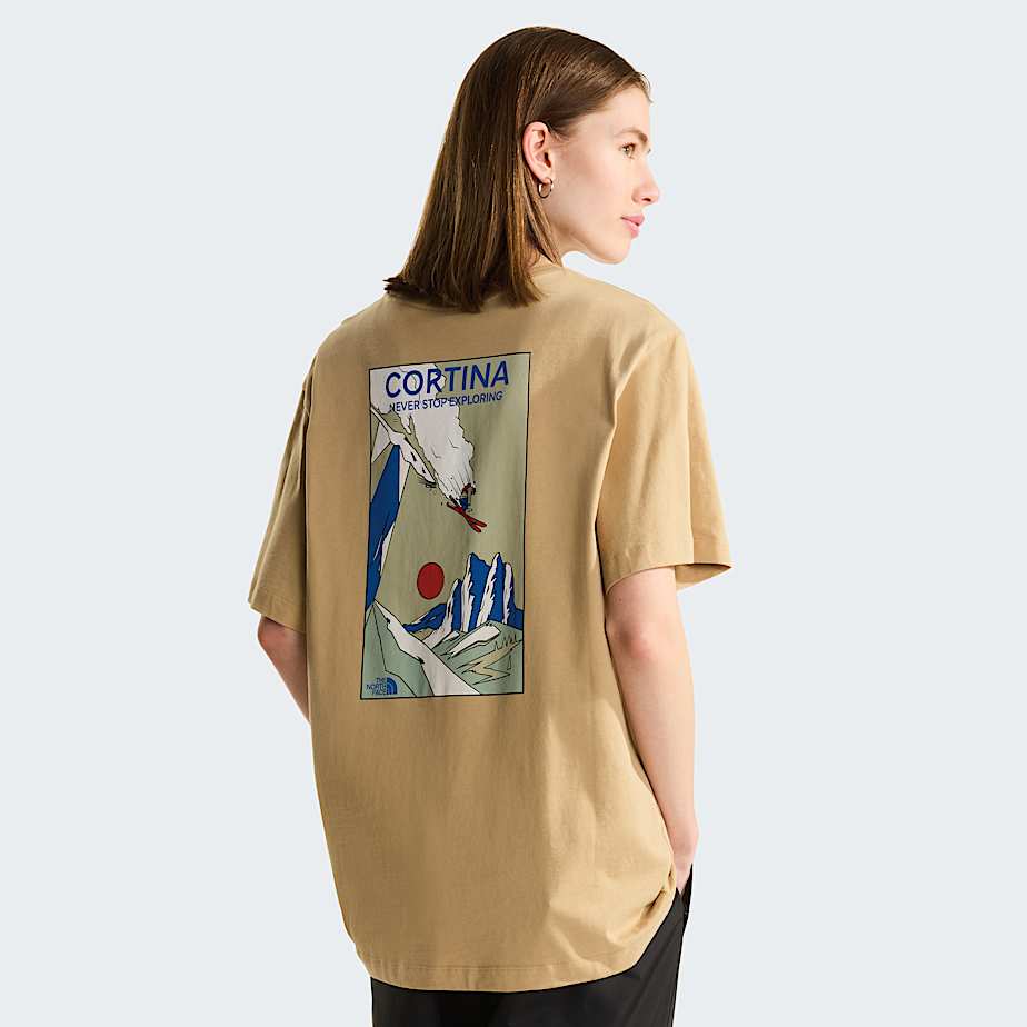 Unisex Mountain Celebration Regular Graphic TShirt TNF Khaki Stone ALT9