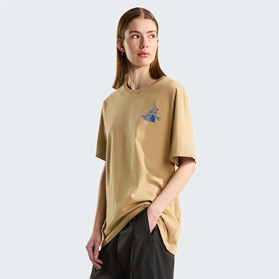 Unisex Mountain Celebration Regular Graphic TShirt TNF Khaki Stone ALT10