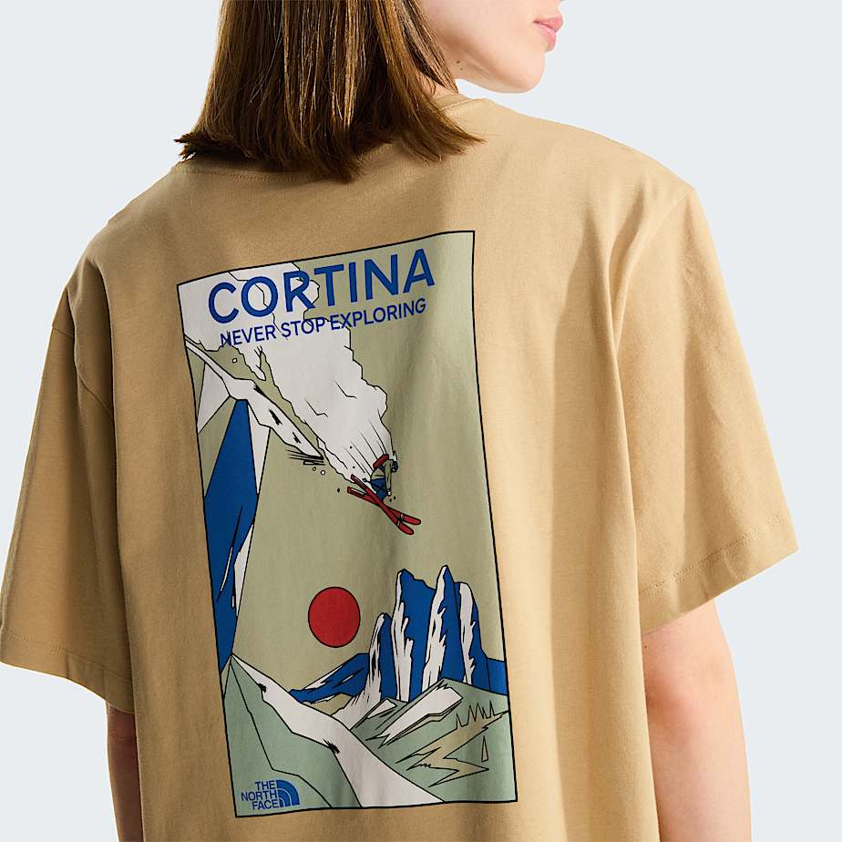 Unisex Mountain Celebration Regular Graphic TShirt TNF Khaki Stone ALT14