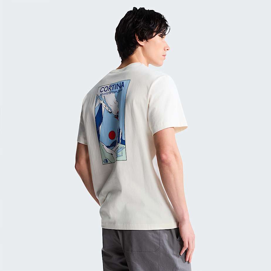 Unisex Mountain Celebration Regular Graphic TShirt TNF White Dune ALT2