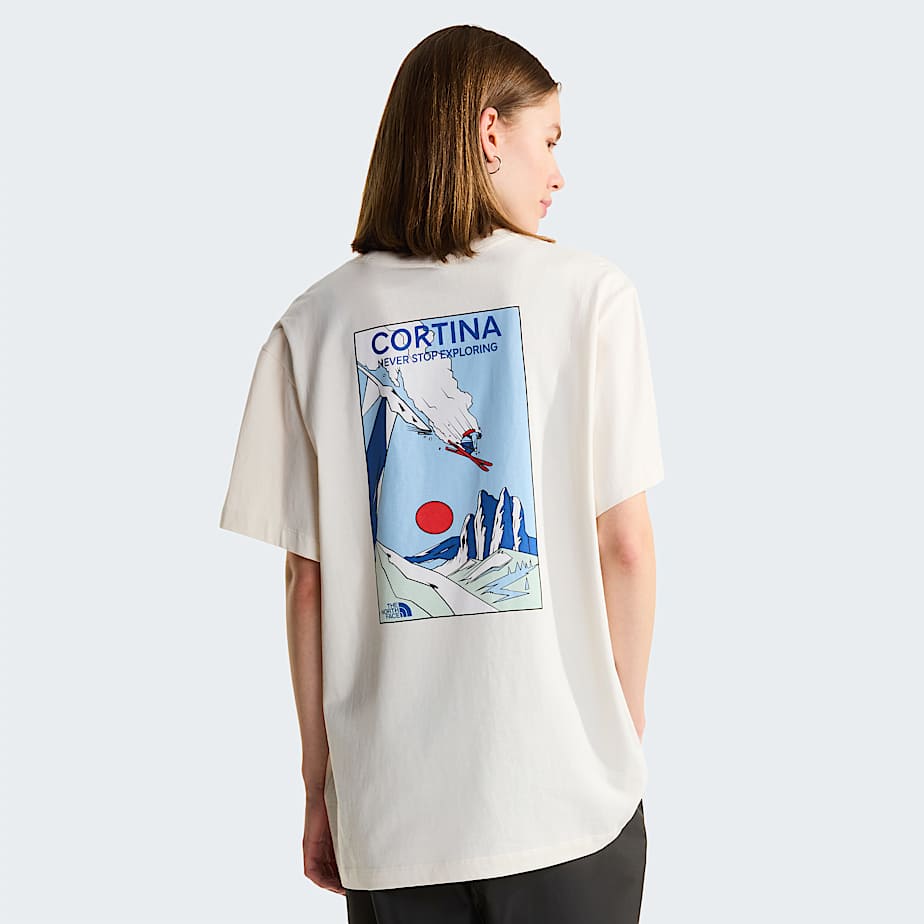 Unisex Mountain Celebration Regular Graphic TShirt TNF White Dune ALT9