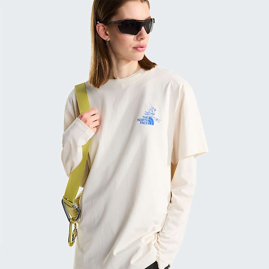 Unisex Mountain Celebration Regular Graphic TShirt TNF White Dune ALT15