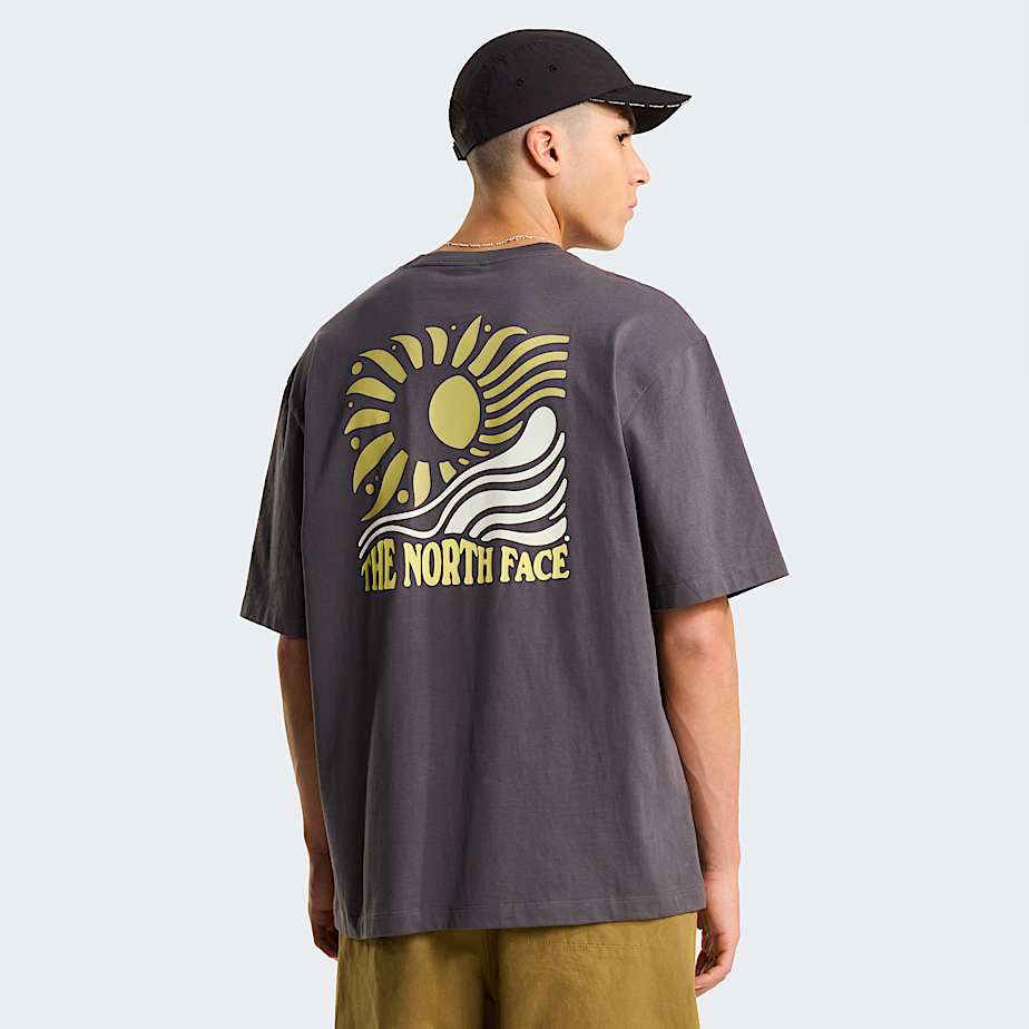 Unisex Sun Oversized Graphic TShirt TNF Anthracite Grey ALT2