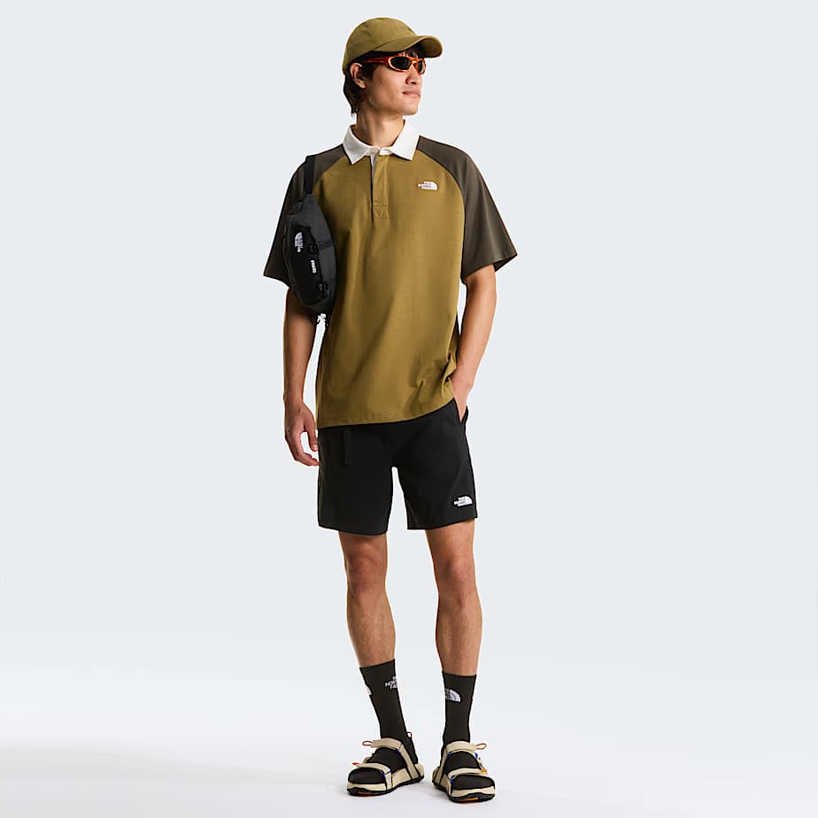 Rugby PoloShirt in Unisex TNF CedarNew Taupe Green ALT3