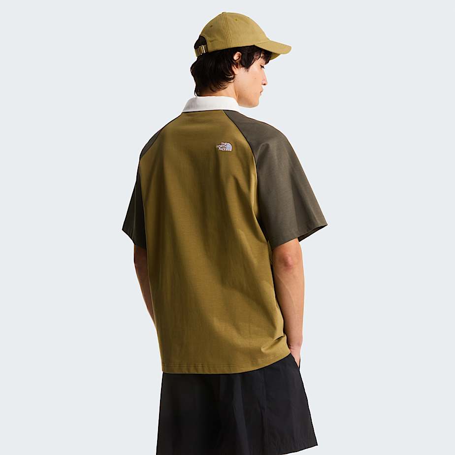 Rugby PoloShirt in Unisex TNF CedarNew Taupe Green ALT5