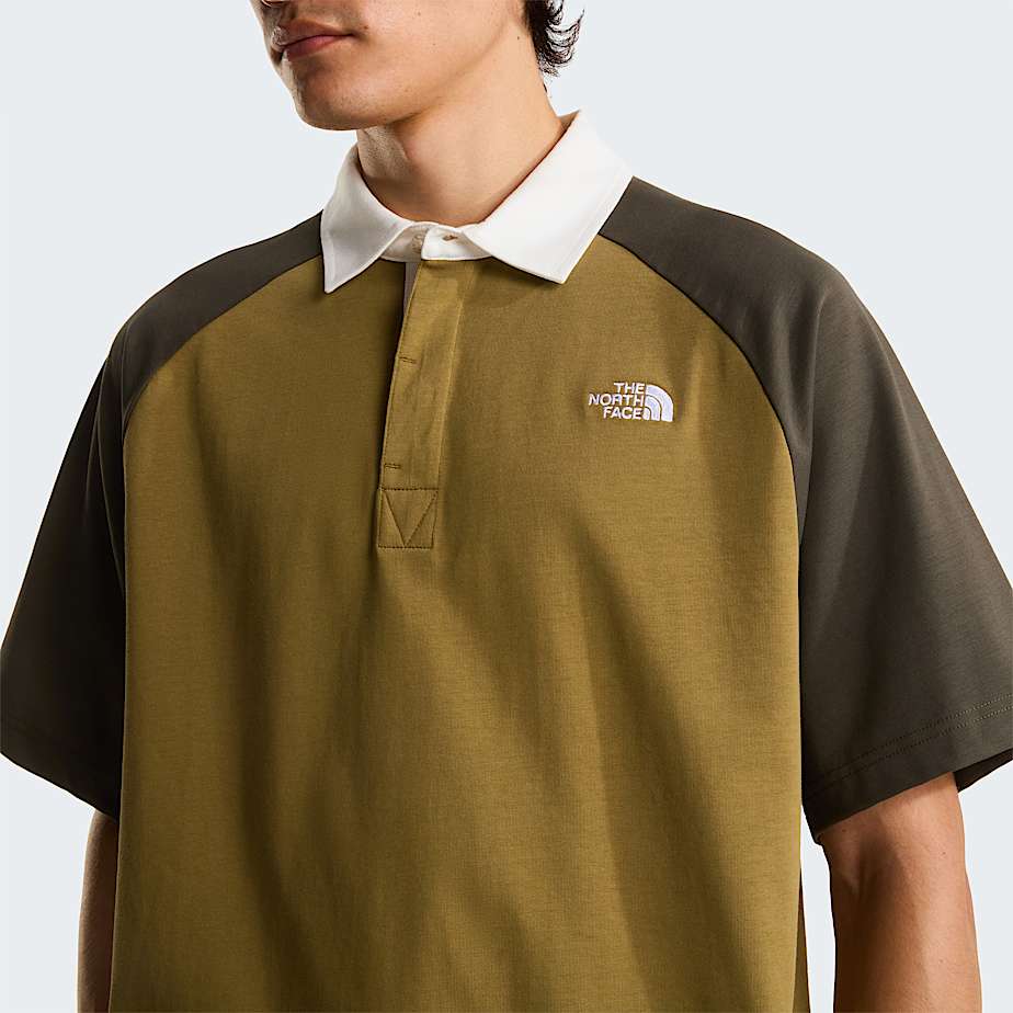 Rugby PoloShirt in Unisex TNF CedarNew Taupe Green ALT6