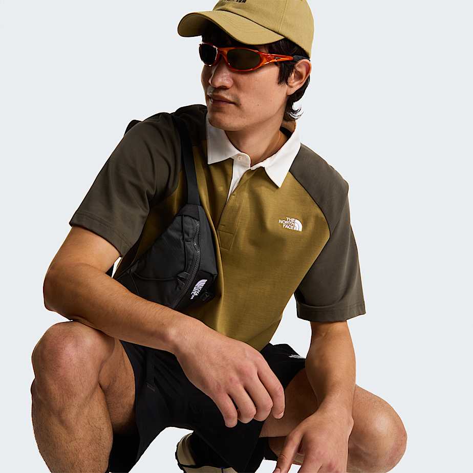 Rugby PoloShirt in Unisex TNF CedarNew Taupe Green ALT7