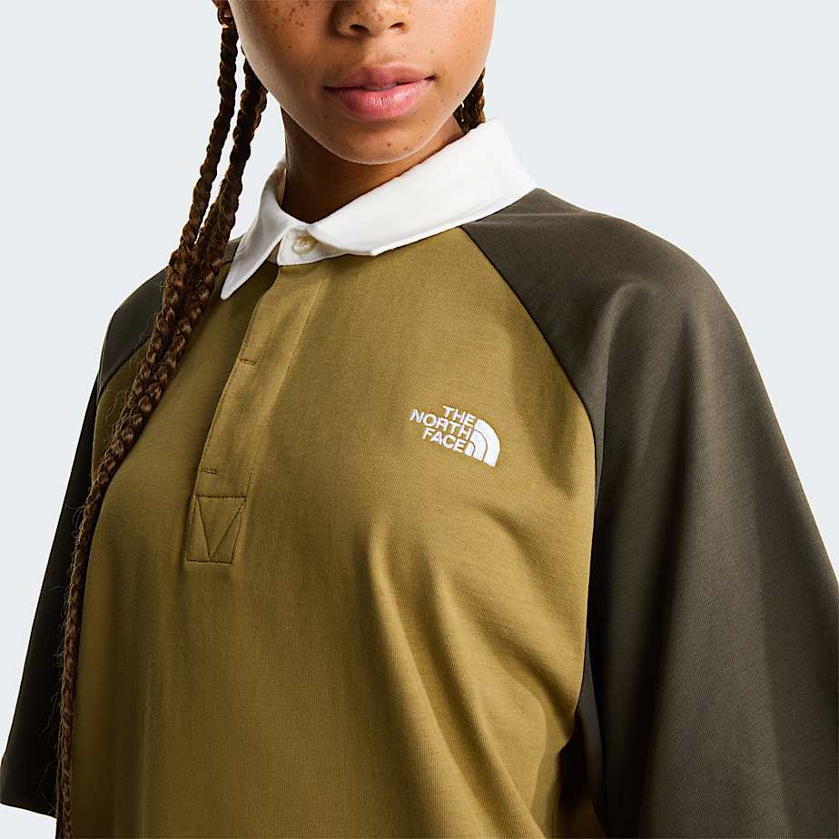 Rugby PoloShirt in Unisex TNF CedarNew Taupe Green ALT12