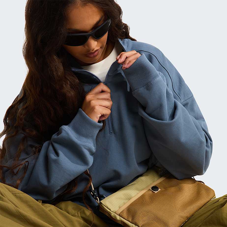 Unisex Essential Light Relaxed 14 Zip Sweatshirt TNF ALT13