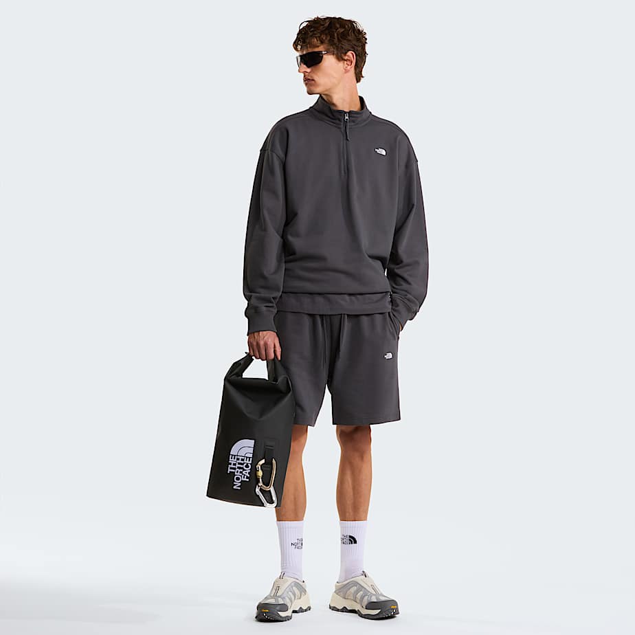 Unisex Essential Light Relaxed 14 Zip Sweatshirt TNF Anthracite Grey ALT3