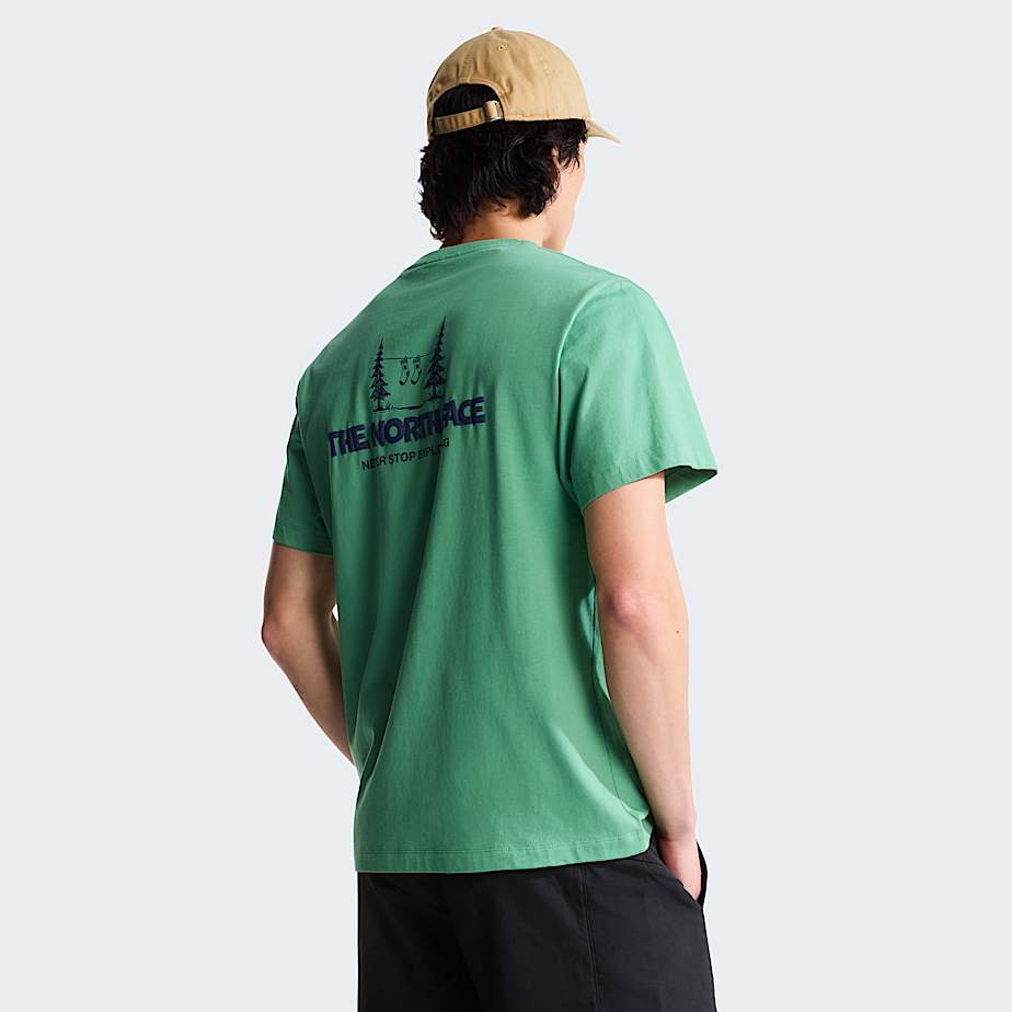 Tshirt dcontract graphique Camping unisexe TNF Dimmed Algae ALT2