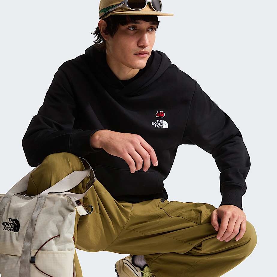 Unisex 60th Anniversary Patch Relaxed Hoodie TNF TNF Black ALT8
