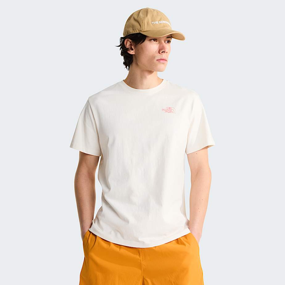 Unisex Flower Scribble Relaxed TShirt TNF ALT3