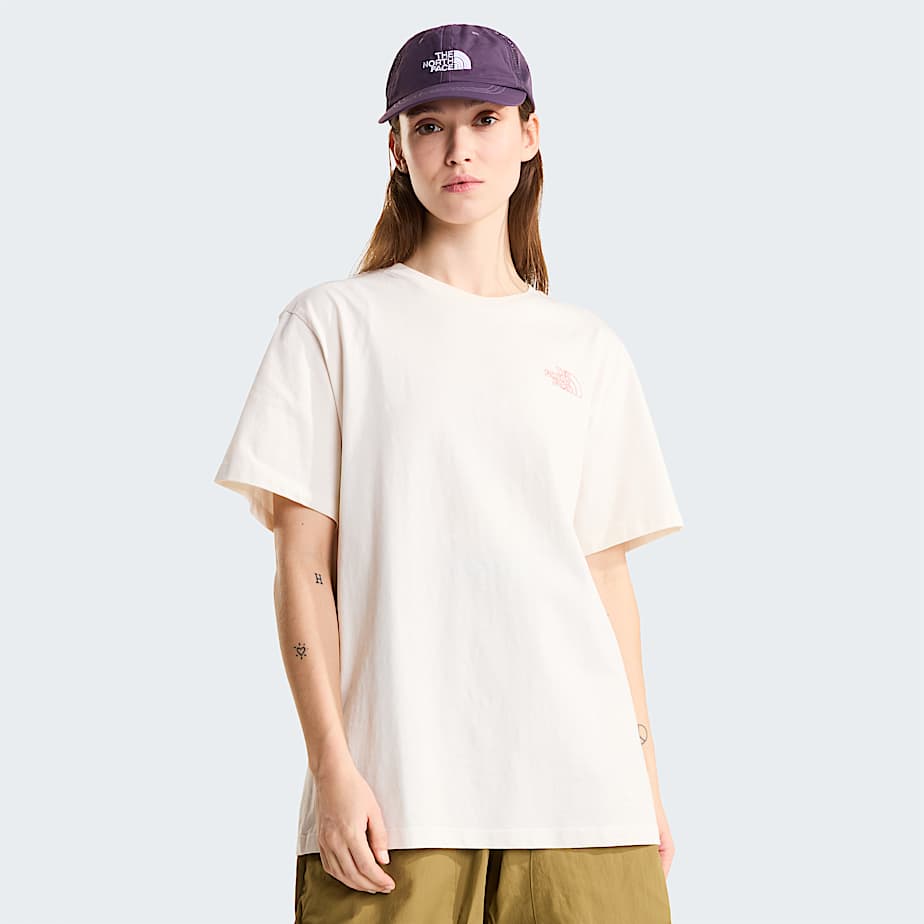 Unisex Flower Scribble Relaxed TShirt TNF ALT10