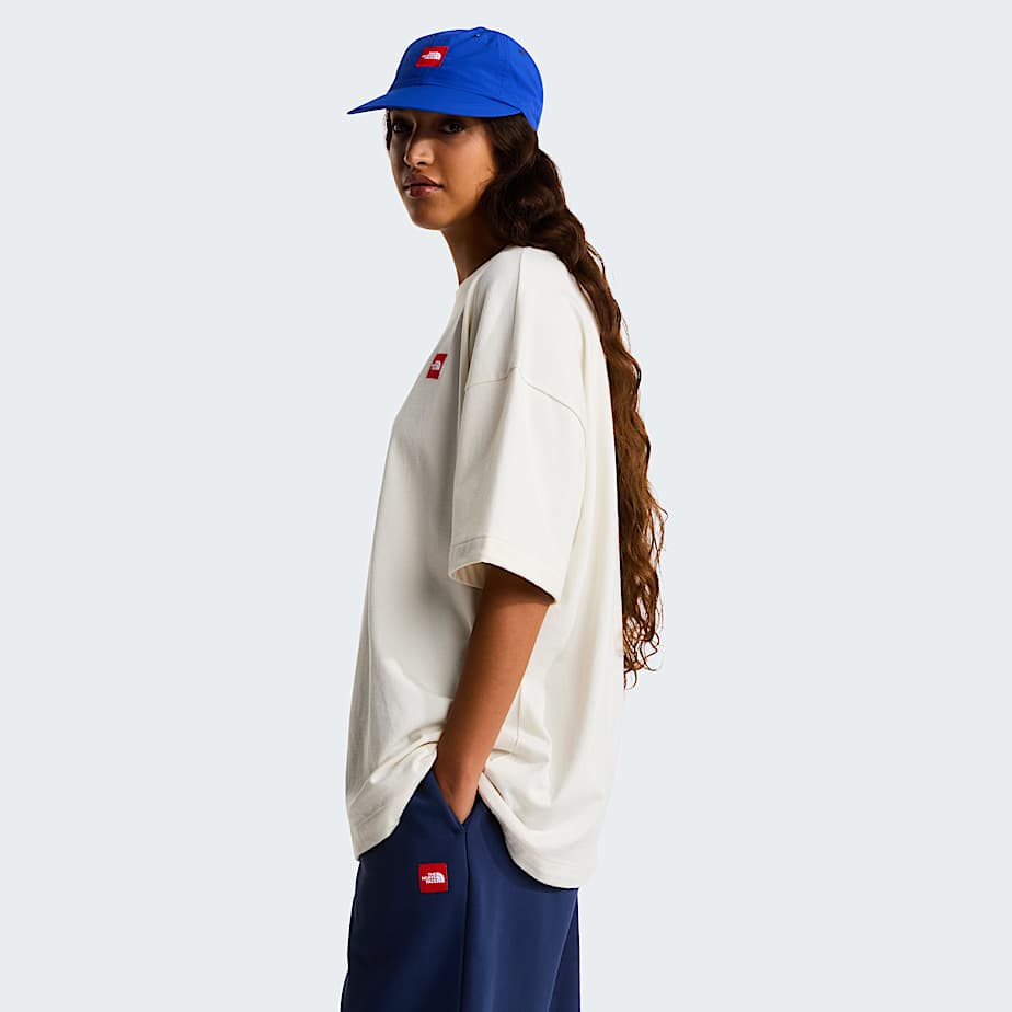 Tshirt de malha Red Box unissexo TNF White Dune ALT3