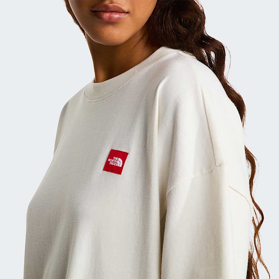 Tshirt de malha Red Box unissexo TNF White Dune ALT5