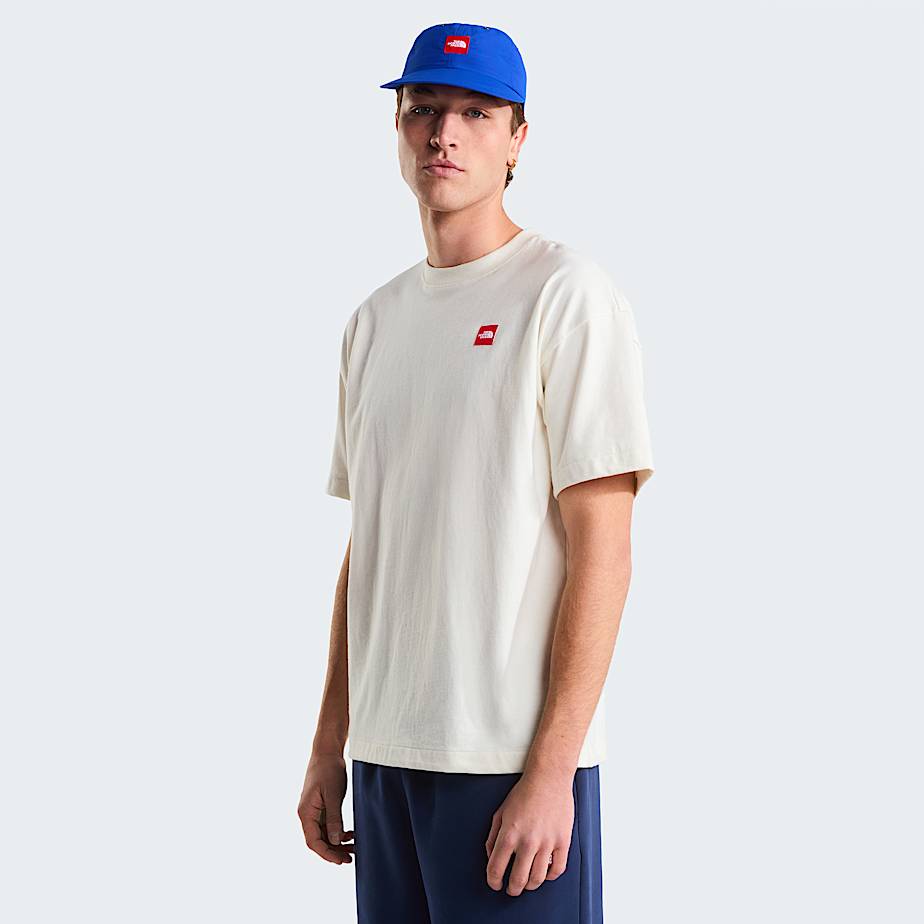 Tshirt de malha Red Box unissexo TNF White Dune ALT8