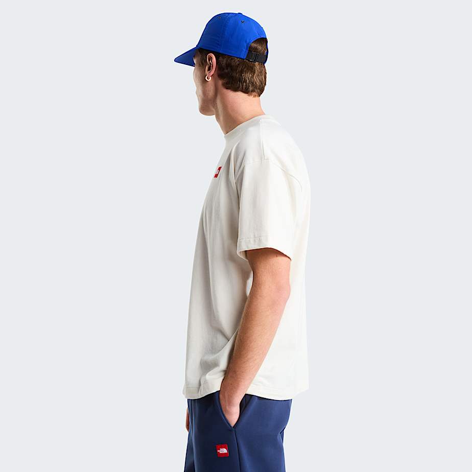 Tshirt de malha Red Box unissexo TNF White Dune ALT10