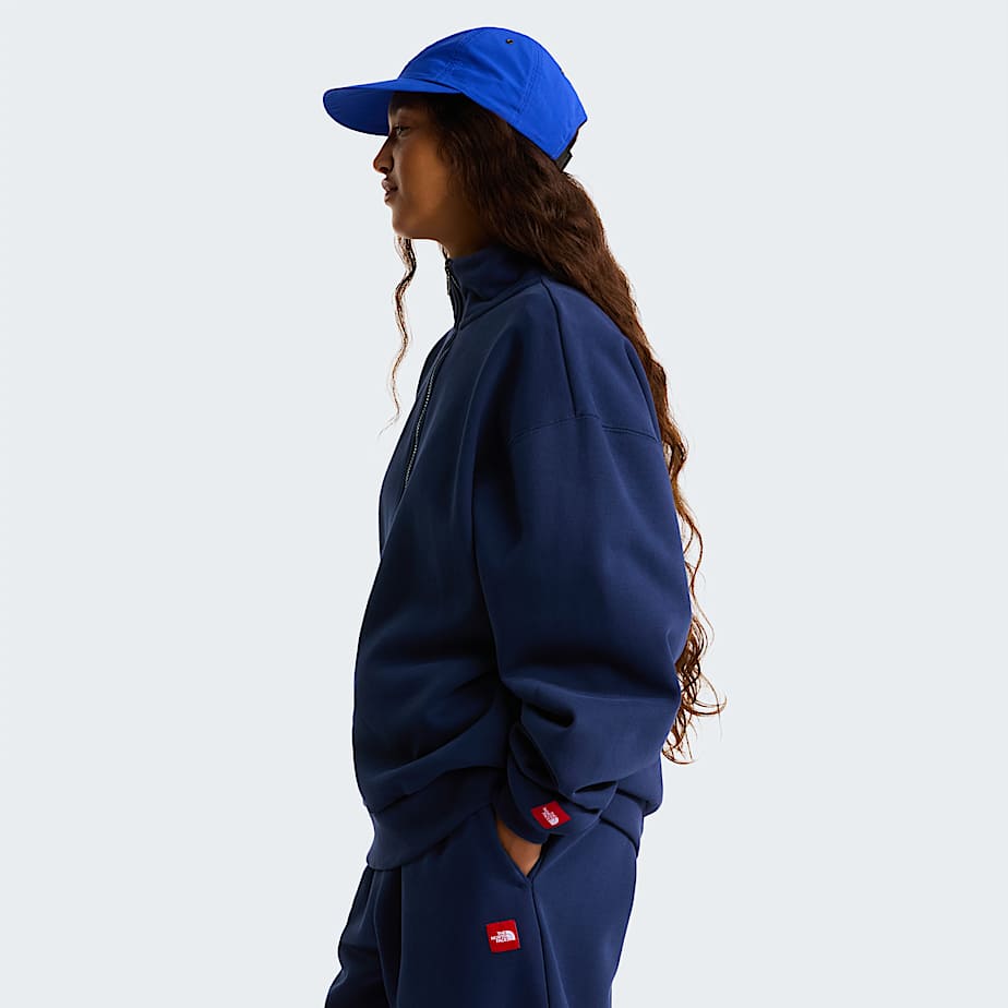 Unisex TNF Red Box 12 Zip Fleece TNF ALT3