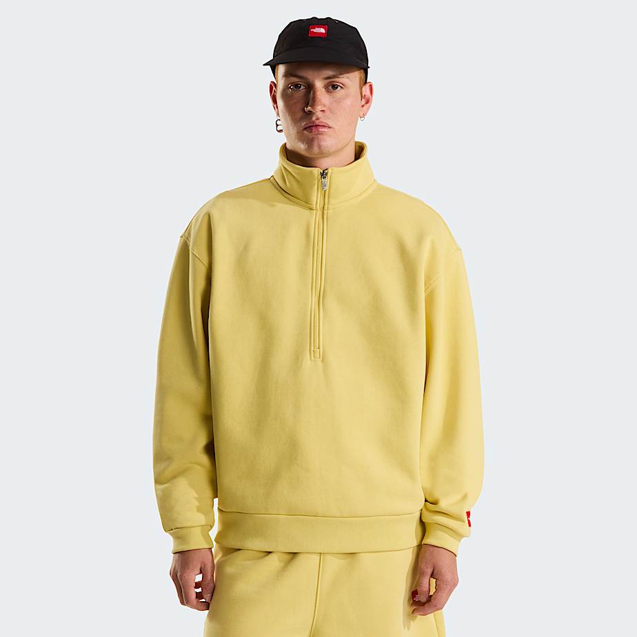 Unisex TNF Red Box 12 Zip Sweatshirt TNF Honeyed Sand ALT8