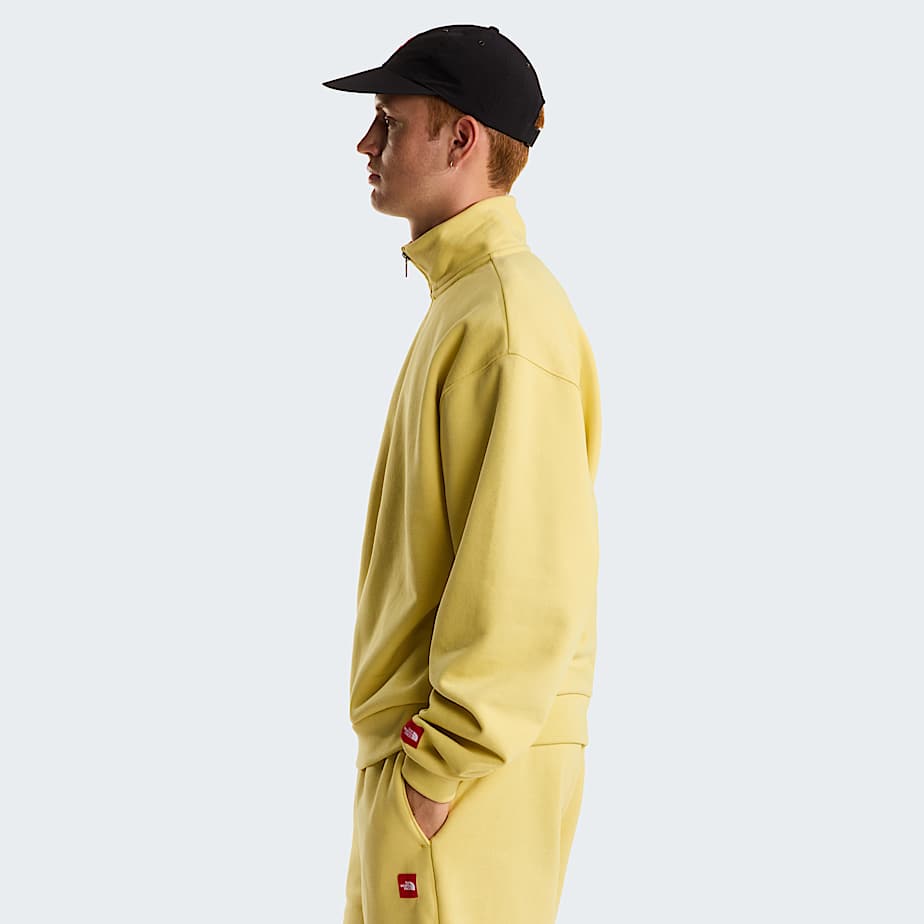 Unisex TNF Red Box 12 Zip Sweatshirt TNF Honeyed Sand ALT10