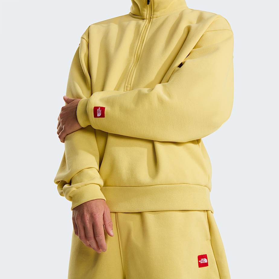 Unisex TNF Red Box 12 Zip Sweatshirt TNF Honeyed Sand ALT13