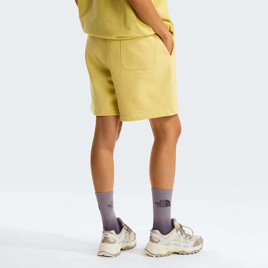 TNF Red Box Fleece Shorts Unisex TNF Honeyed Sand ALT4
