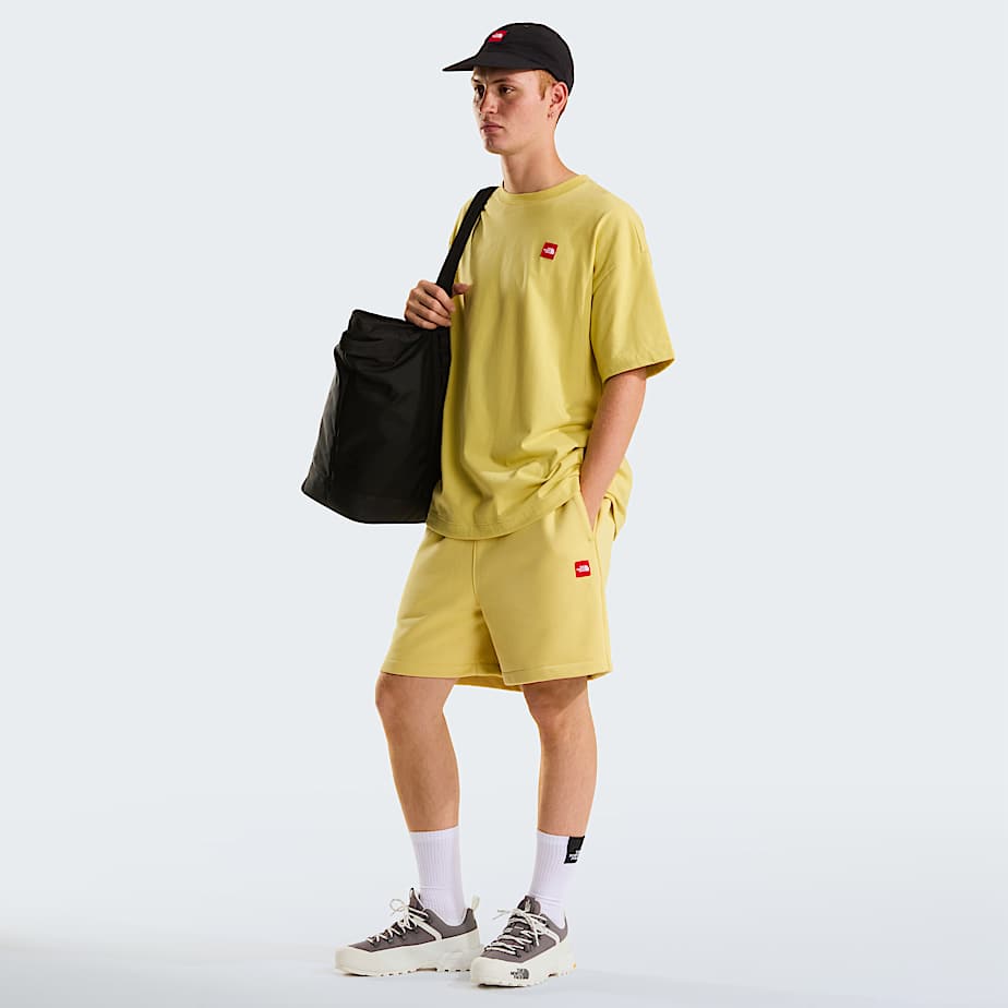 TNF Red Box Fleece Shorts Unisex TNF Honeyed Sand ALT7