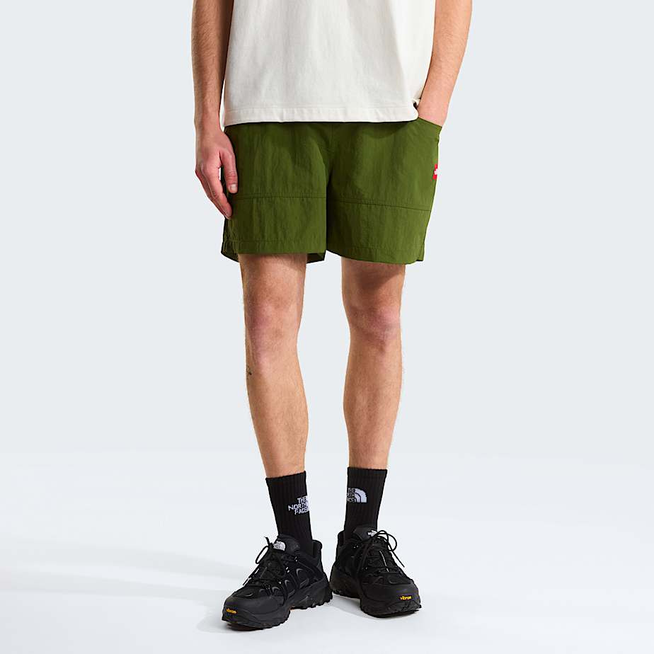 Unisex Red Box Nylon Belted Shorts TNF ALT1