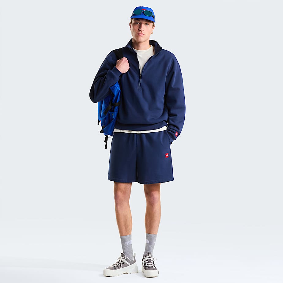 Unisex TNF Red Box Fleece Shorts TNF ALT2