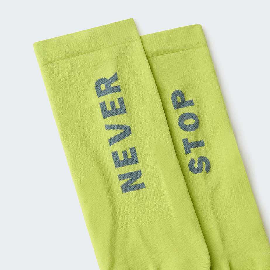 Never Stop TrailrunningCrewSocken TNF Fizz LimeGranite Grey ALT3