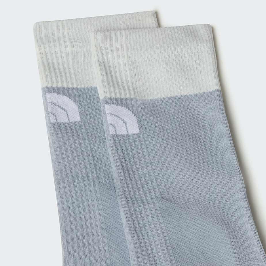 Trail Run Crew Socks TNF Frost GreyPearl Stone ALT2