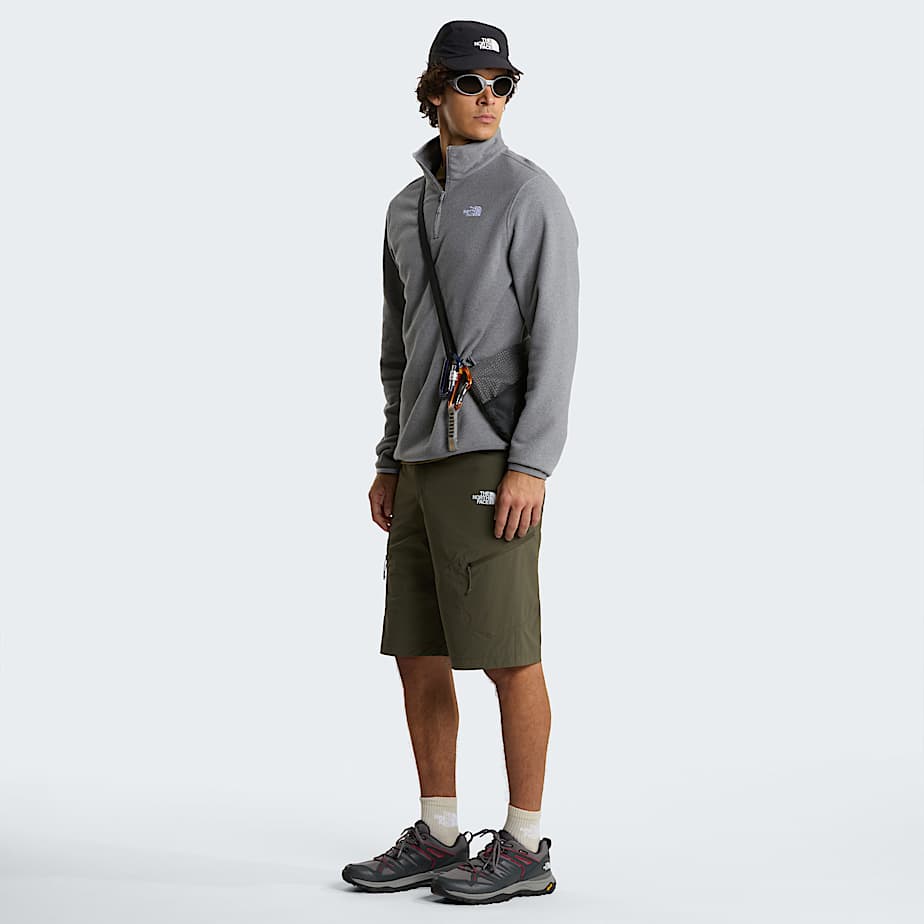 Glacier Fleece mit 14langem RV fr Herren TNF TNF Mid Grey Heather ALT1