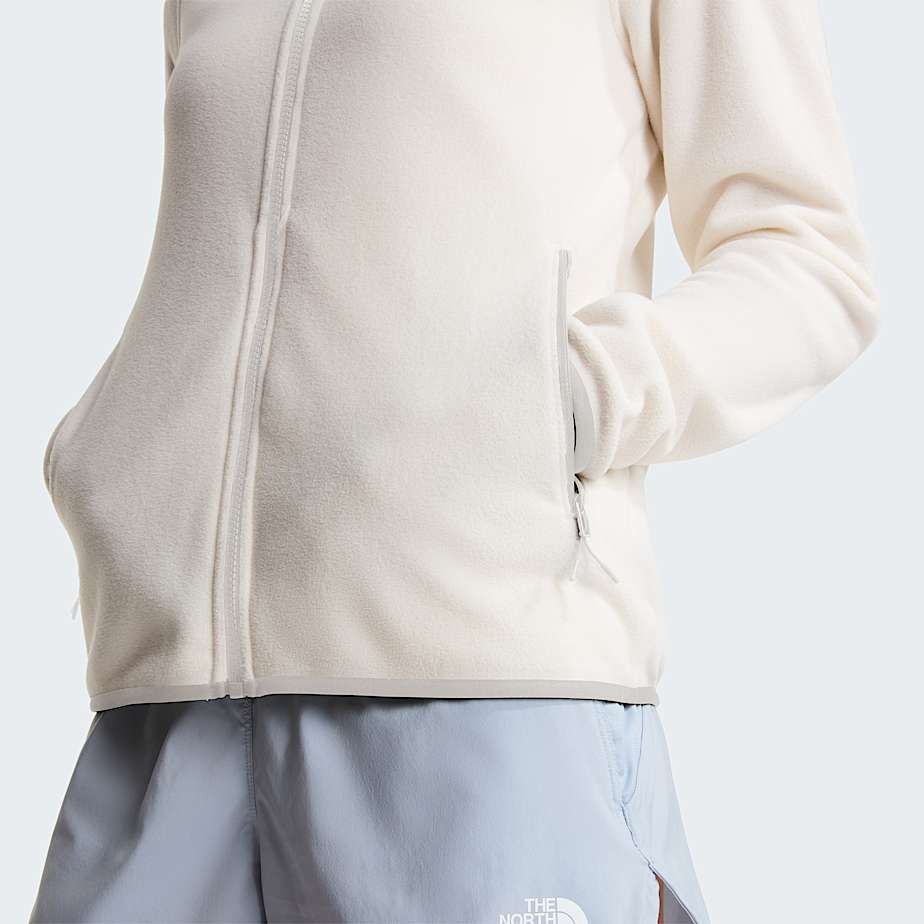 Womens Glacier Fleece TNF White Dune ALT5