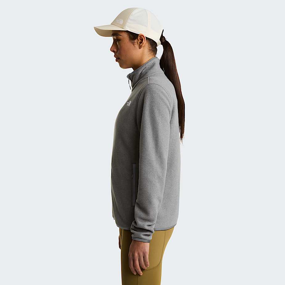 Glacierfleece voor dames TNF TNF Mid Grey Heather ALT2