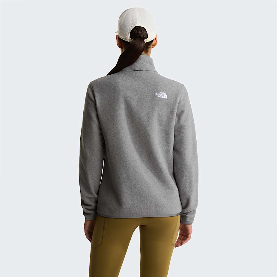 Glacierfleece voor dames TNF TNF Mid Grey Heather ALT3
