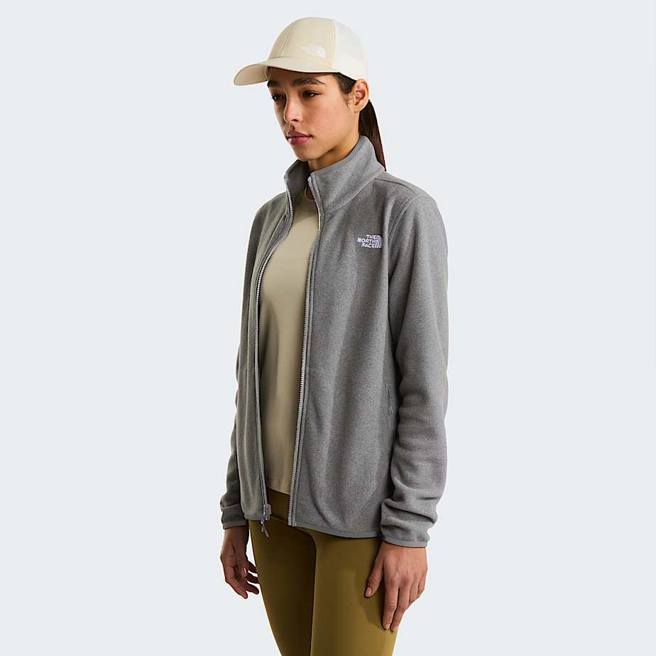 Glacierfleece voor dames TNF TNF Mid Grey Heather ALT4